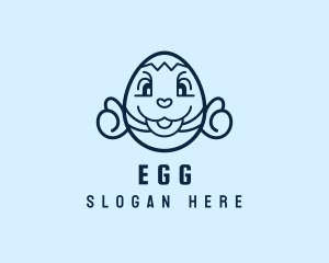 Cute Easter Egg logo design