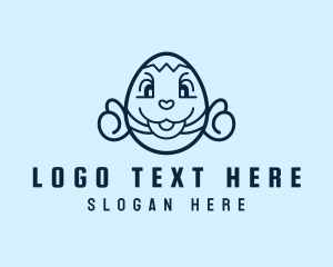 Cute Easter Egg Logo