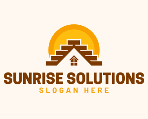 Sunrise House Roof Realty logo design