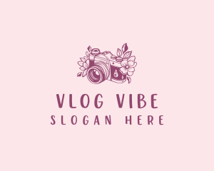 Vlogging - Studio Floral Camera logo design