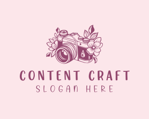 Blogging - Studio Floral Camera logo design