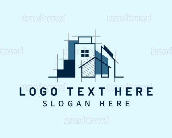 House Building Construction Logo