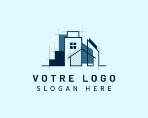 House Building Construction Logo