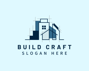 House Building Construction logo design