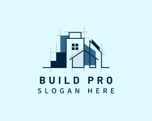 House Building Construction logo design