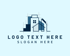 House Building Construction Logo