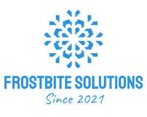 Freeze - Blue Cooling Ice Snowflake logo design