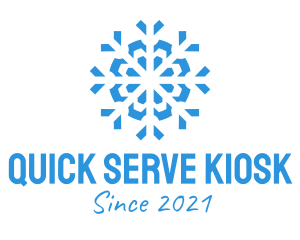 Blue Cooling Ice Snowflake  logo design