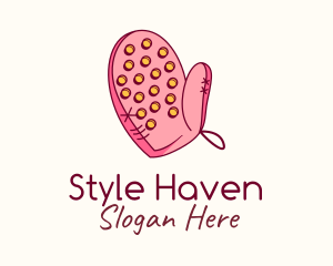 Pink Oven Glove Logo