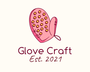 Gloves - Pink Oven Glove logo design