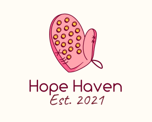 Pastry Shop - Pink Oven Glove logo design