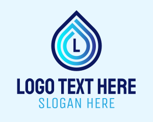 Drop - Water Drop Letter logo design