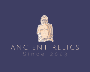 Artifact - Male Roman God Statue logo design