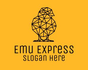 Emu - Simple Duck Line Art logo design