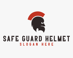 Gladiator Plume Helmet  logo design