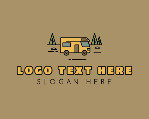 Travel Agent - Outdoor Camping RV logo design