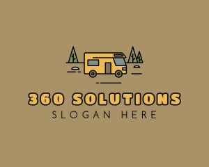 Outdoor Camping RV  logo design