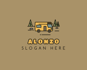 Outdoor Camping RV  logo design