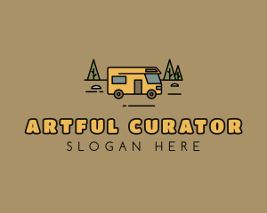 Outdoor Camping RV  logo design