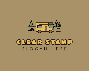 Outdoor Camping RV  logo design