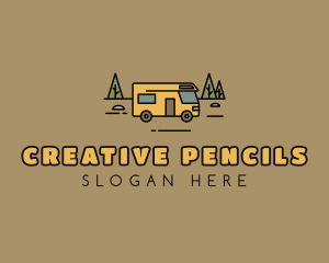 Outdoor Camping RV  logo design