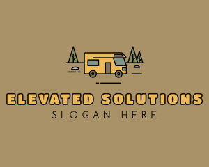 Outdoor Camping RV  logo design