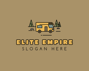 Outdoor Camping RV  logo design