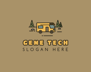 Outdoor Camping RV  logo design