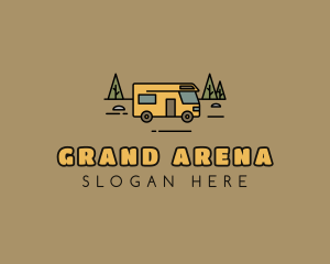 Outdoor Camping RV  logo design