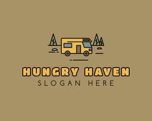 Outdoor Camping RV  logo design