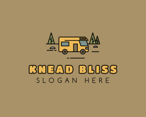 Outdoor Camping RV  logo design