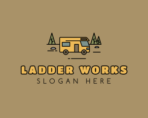 Outdoor Camping RV  logo design