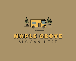 Outdoor Camping RV  logo design