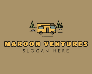 Outdoor Camping RV  logo design