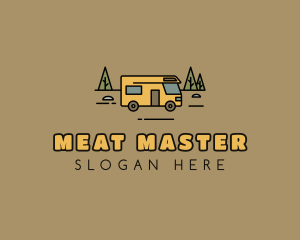 Outdoor Camping RV  logo design