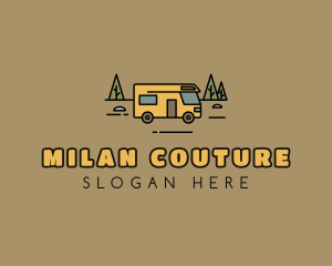 Outdoor Camping RV  logo design