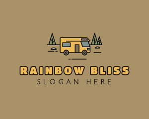 Outdoor Camping RV  logo design