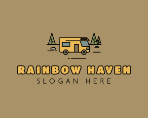 Outdoor Camping RV  logo design