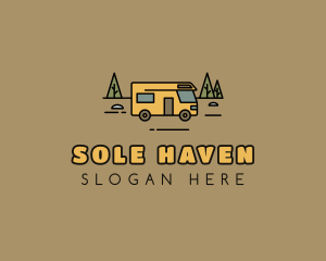 Outdoor Camping RV  logo design