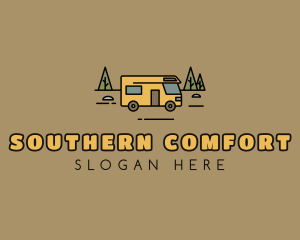 Outdoor Camping RV  logo design