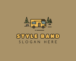 Outdoor Camping RV  logo design