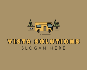 Outdoor Camping RV  logo design