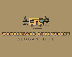 Outdoor Camping RV  logo design