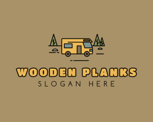 Outdoor Camping RV  logo design