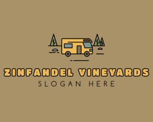 Outdoor Camping RV  logo design