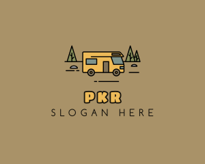 Outdoor Camping RV  logo design