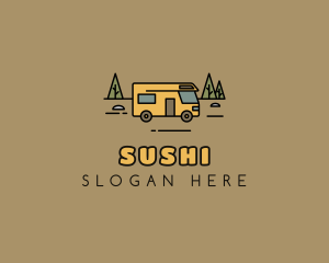 Outdoor Camping RV  logo design