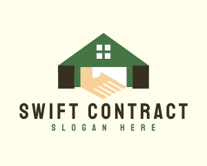 Contract - Home Real Estate Deal logo design