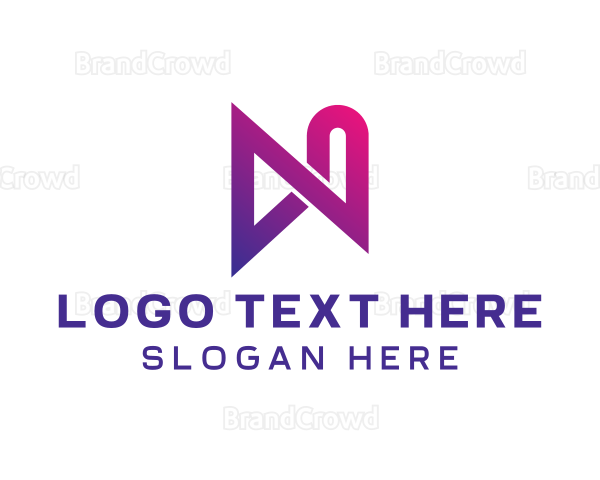 Tech Corporate Letter N Logo