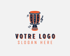 Askiko - Musical Djembe Instrument logo design